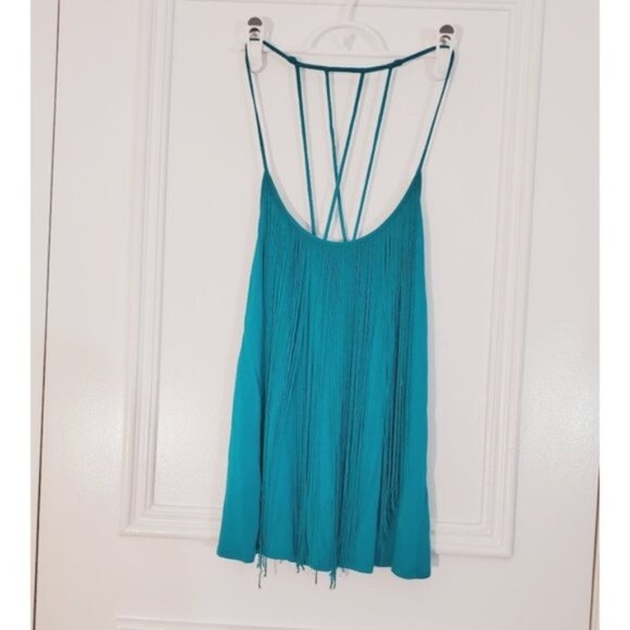 Vintage Tassle Strappy Back Mint Top - Picture 5 of 7